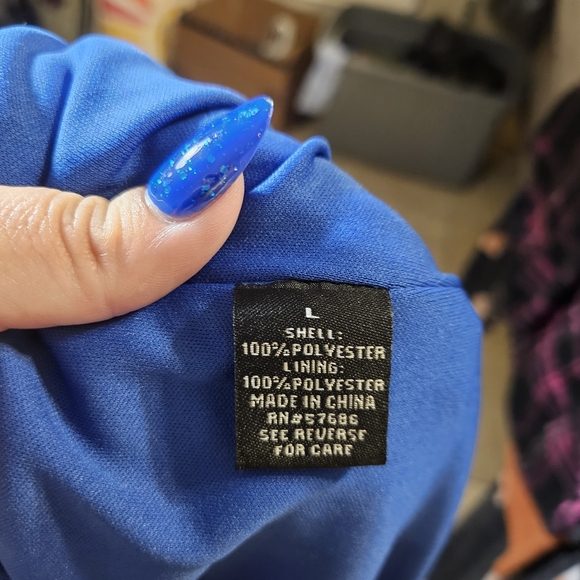 Floral Blue Maxi Romper Dress - Picture 6 of 6